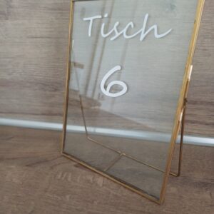 Tischnummern gold