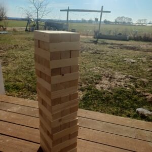 XXL Wackelturm Holz-Stapelspiel