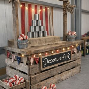 Dosenwerfen als Stand