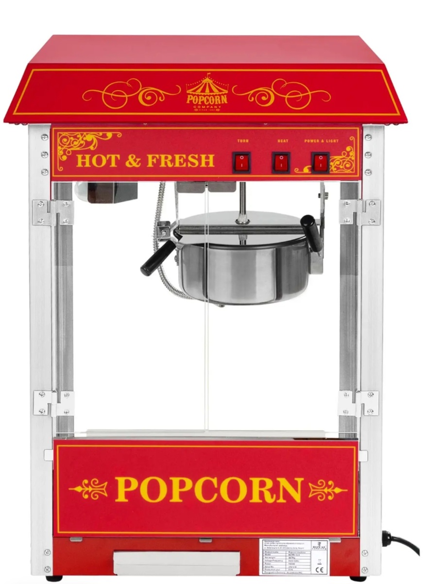 Popcornmaschine rot groß – Bild 7